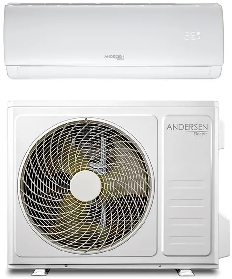 Andersen Electric AE 12000 luft/luft varmepumpe med WiFi, 3,8 kW, 5-72 m², hvid